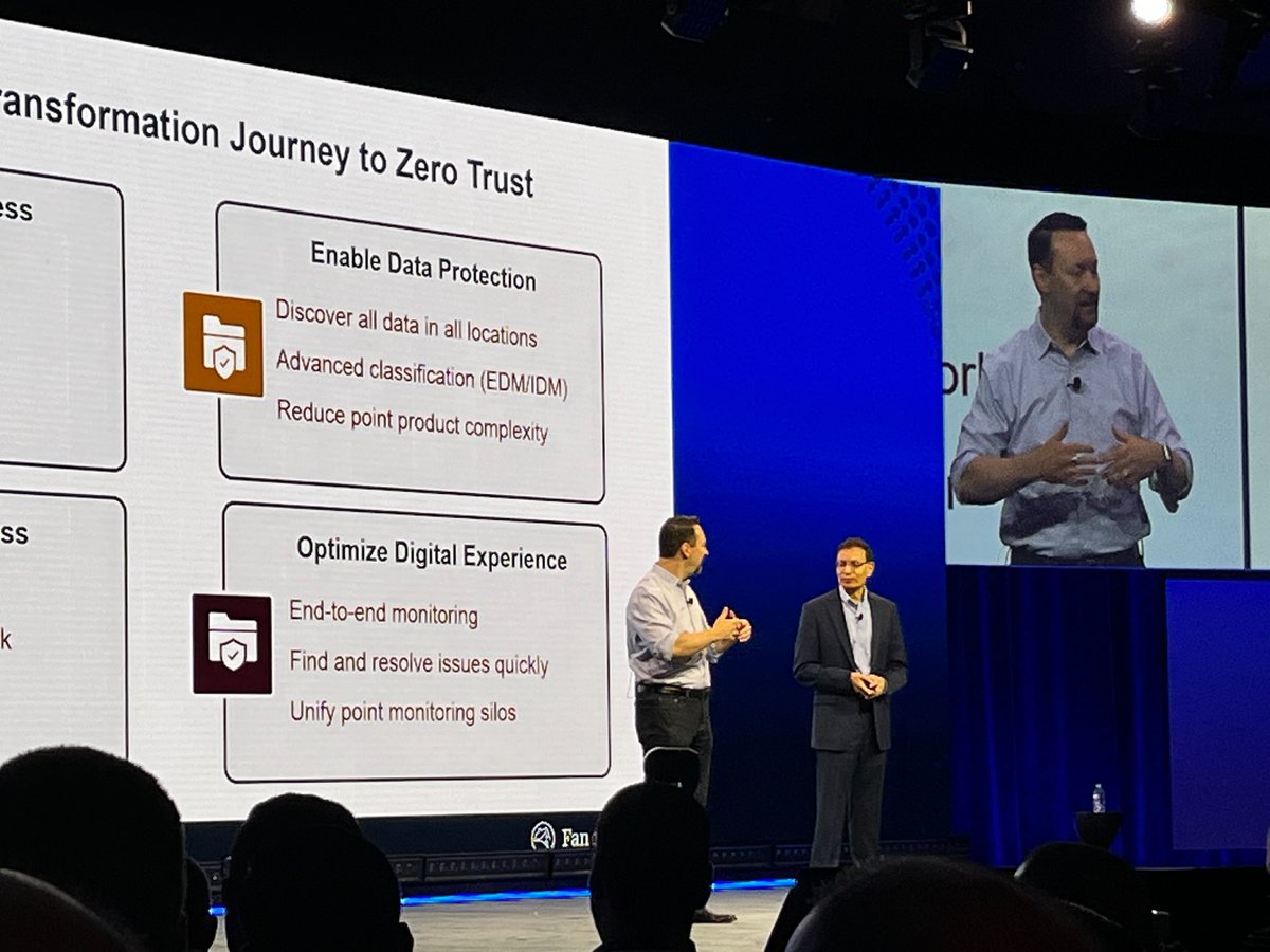 zscaler's tweet photo. Zscaler CEO Jay Chaudhry kicked off #ZenithLive2023 with a keynote about the innovations helping enterprises transform their networks. He was joined by executives from @FannieMae, @Equinix, and more discussing how they led their companies through secure digital transformation. https://t.co/cWO2S2wJ0W