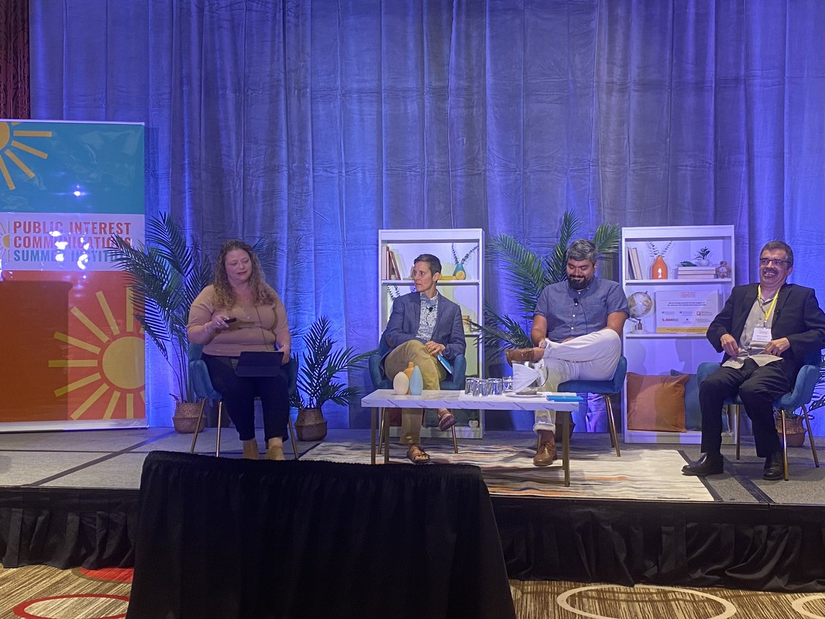 SummerDHarlow's tweet photo. Excellent first panel at the #PICInstitute23 discussing the role of communication in activism and advocacy. Huge thanks to panelists E Ciszek of @UTAustin, Chris Valdez of @HoustoninAction, and Alvaro Huerta of @calpolypomona. Follow along online: https://t.co/pYg9u4TtZo https://t.co/6DY734CQOC