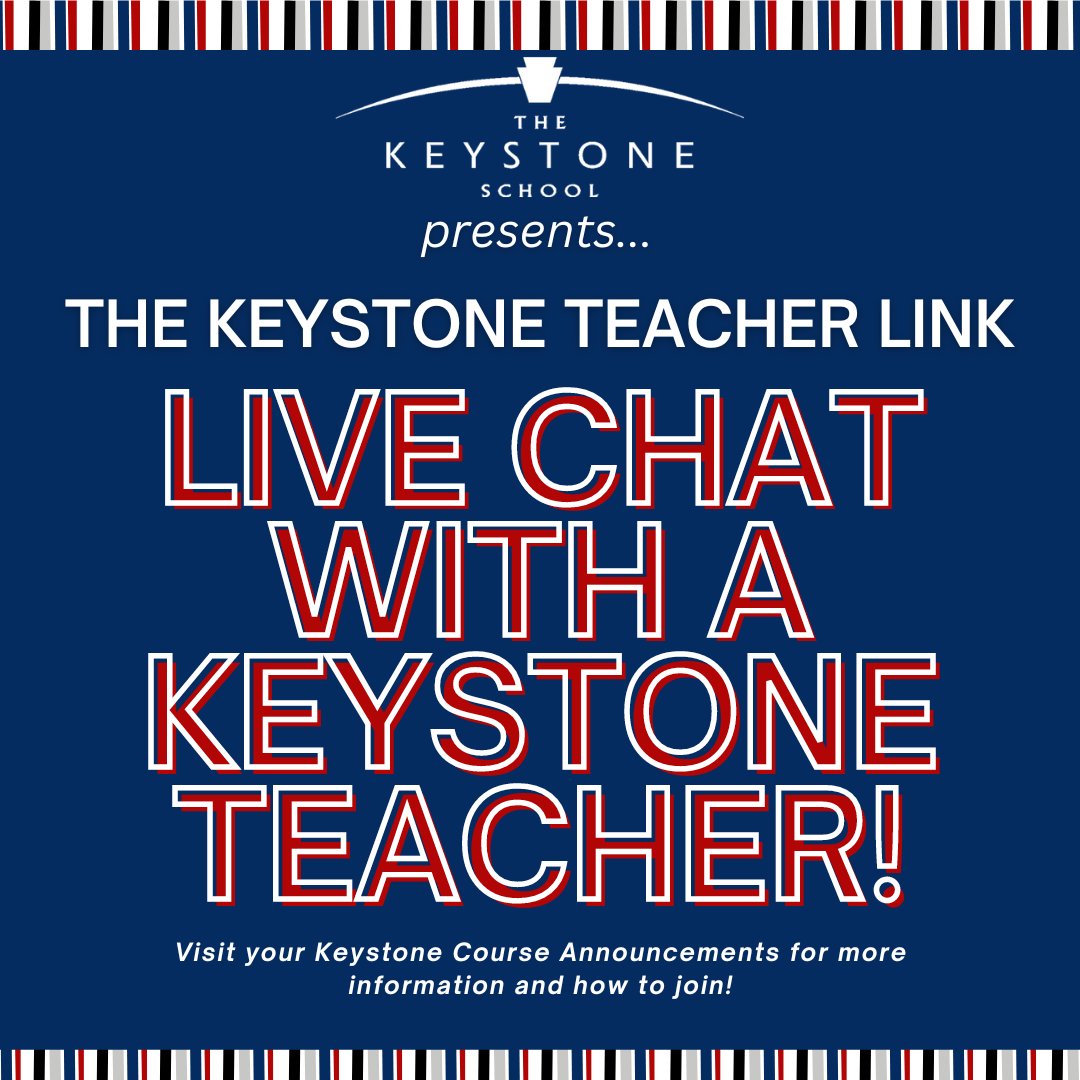 Your Keystone Teachers are here to help you! Email, phone, or live chat - whatever you prefer, your certified teachers are here for YOU! #thekeystoneschool #onlinelearning #livewhilelearning #teachersupport #teacher #gethelp #certifiedteachers