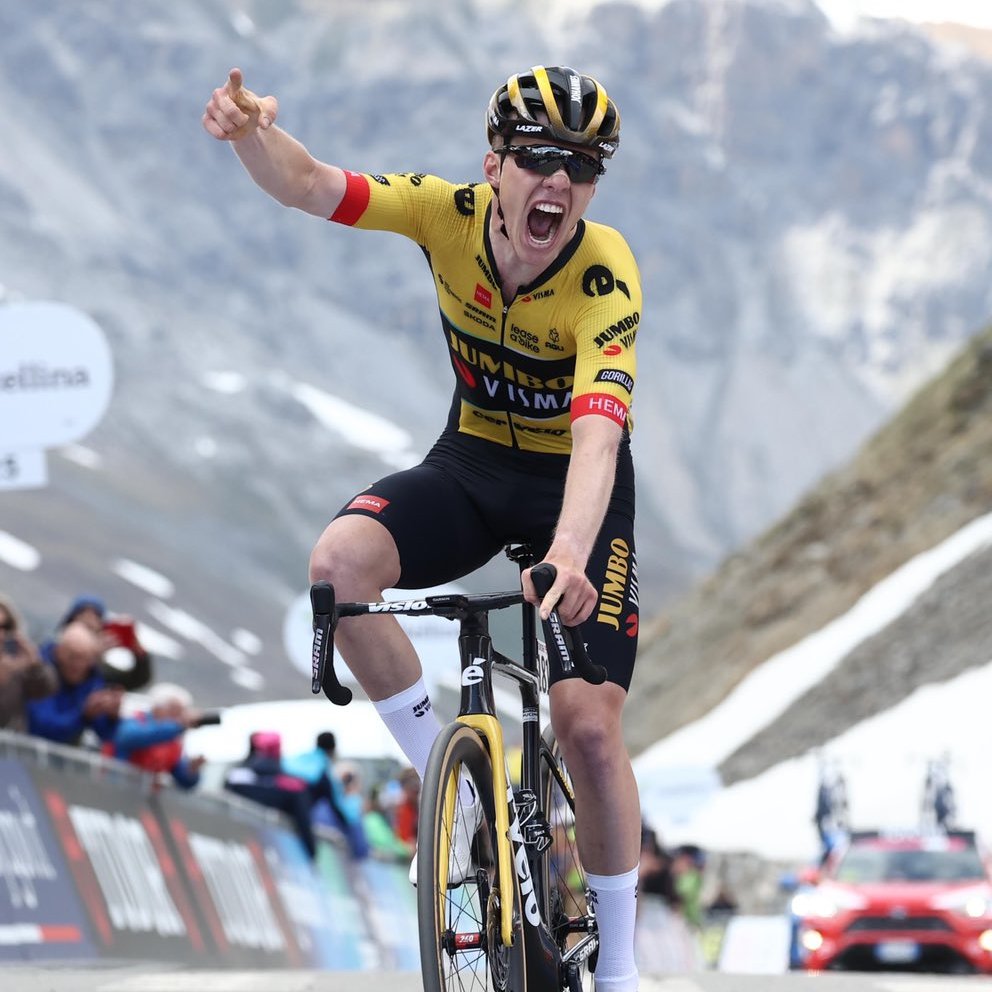 SEGcycling's tweet photo. Stage win and overall lead for @MittetStaune at the #GiroNextGen🇮🇹! The young Norwegian conquered the infamous Stelvio to claim the day's glory! https://t.co/hxHfiZK3dg