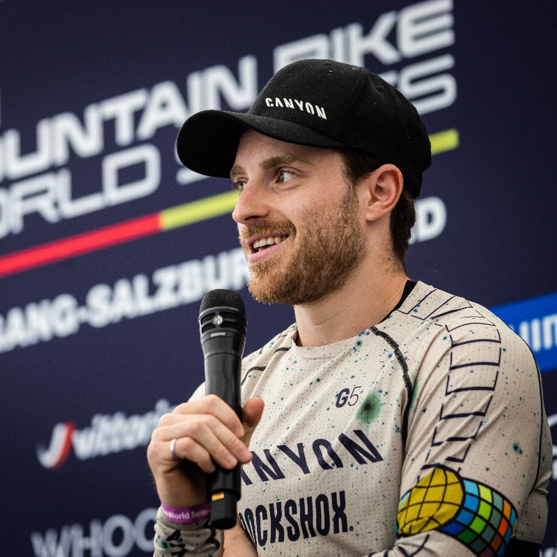 UCI_MTB's tweet photo. All smiles ahead of Leogang 🇦🇹

First up 👉 Enduro 

#MTBWorldCup https://t.co/0l6Be4Z2DN