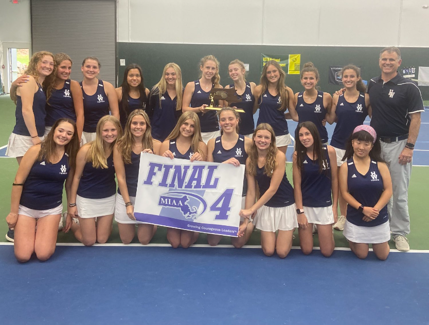 hw_schools's tweet photo. TODAY! HW Girls Tennis (CAL Champs, 20-1) will face Lenox Memorial in the Final Four of the D4 MIAA State Tournament, Wednesday, June 14th at 4:30 PM at St. John's High School (378 Main Street, Shrewsbury). #generalspride https://t.co/zV3oghKCKG