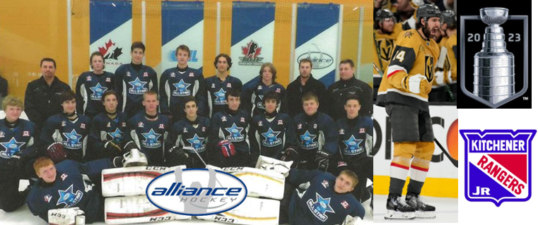 ALLIANCE_Hockey's tweet image. From one ✨All-Star Team✨ to another... 
➡️ @GoldenKnights!

Congratulations on winning the 2023 Stanley Cup @nichague14!

@KMHA_All #Alumnus #MinorHockey

📷 VGK Photo: AP Photo/John Locher