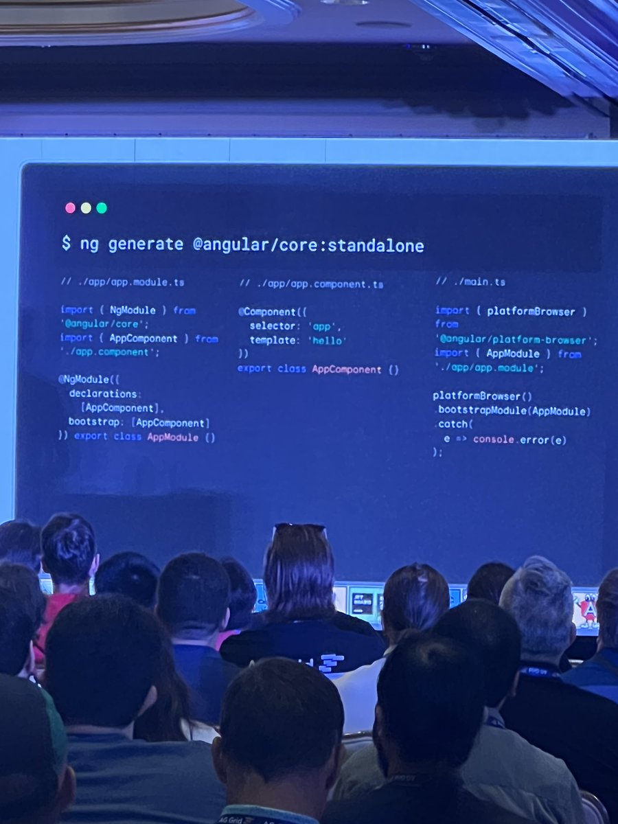 KateSky8's tweet image. Remember to use this to auto convert to standalone components! @ngconf #ngconf2023