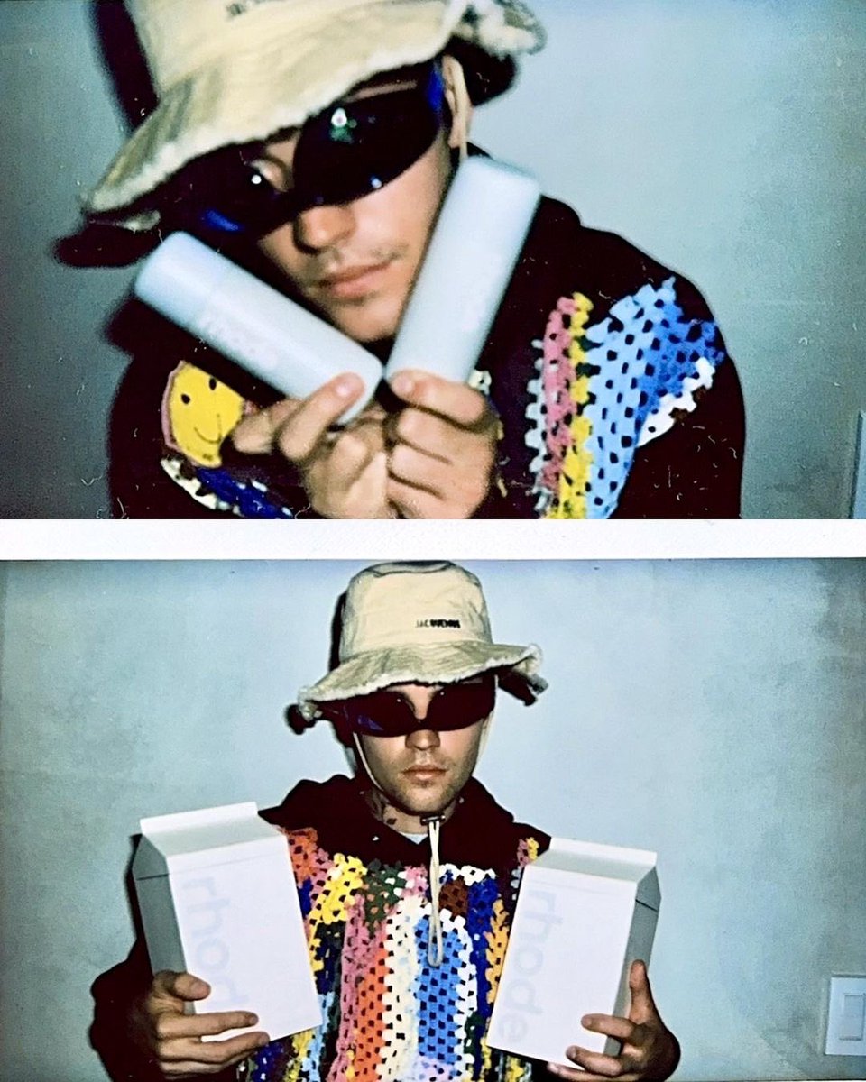 Rhode via Instagram: JB + HB ♡ glazing milk. launching tomorrow, june 15th ✨ join the waitlist at rhodeskin.com