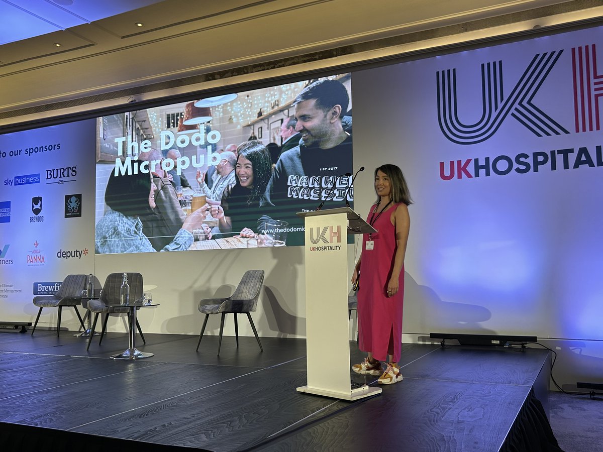 UKHofficial's tweet photo. Inspiring story from Lucy Do, who owns and runs @thedodomicropub, about how customers are at the heart of everything they do ๐
Excellent advice for start-ups too:
๐ Befriend and be curious
๐ฐ Budget and business plan
๐ด Boundaries and avoiding burnout
#UKHSummerConference https://t.co/s7FIEpJnmU
