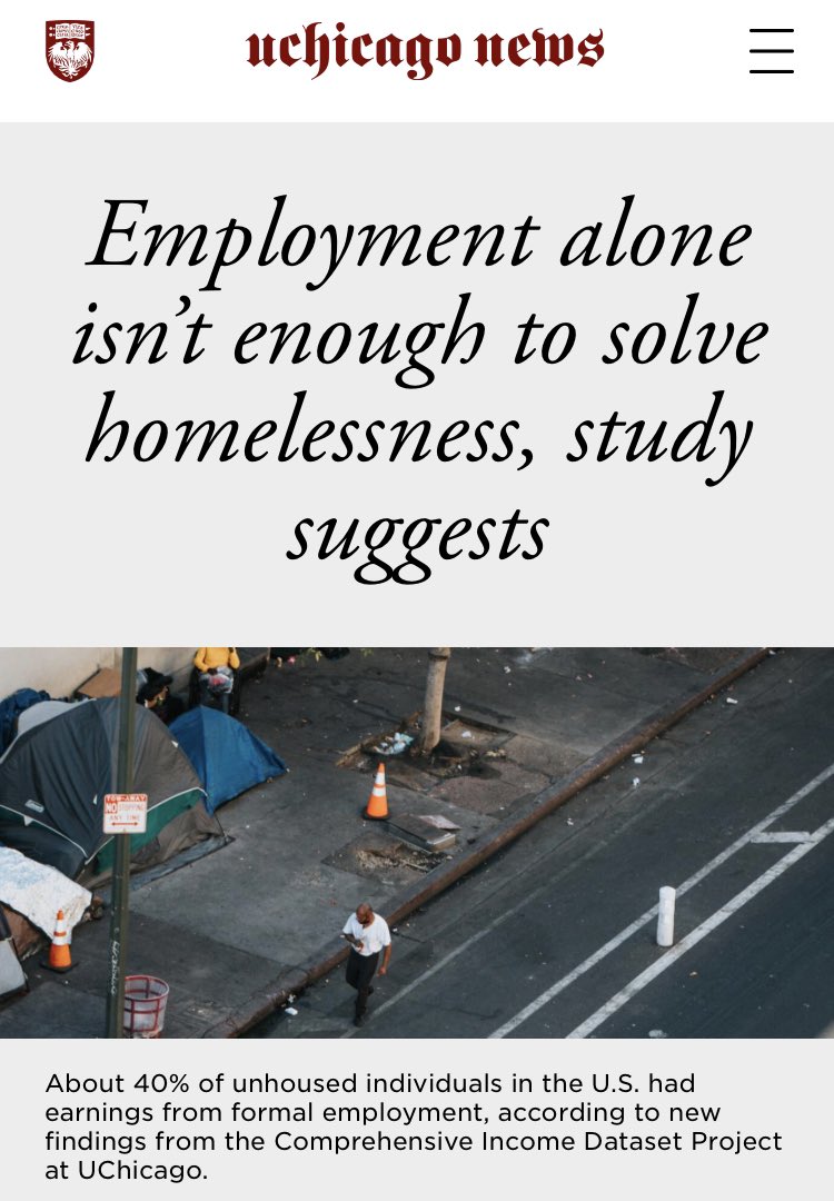 RevBlackNetwork's tweet photo. 40% of unhoused ppl have JOBS https://t.co/oVnBNwlR0N
