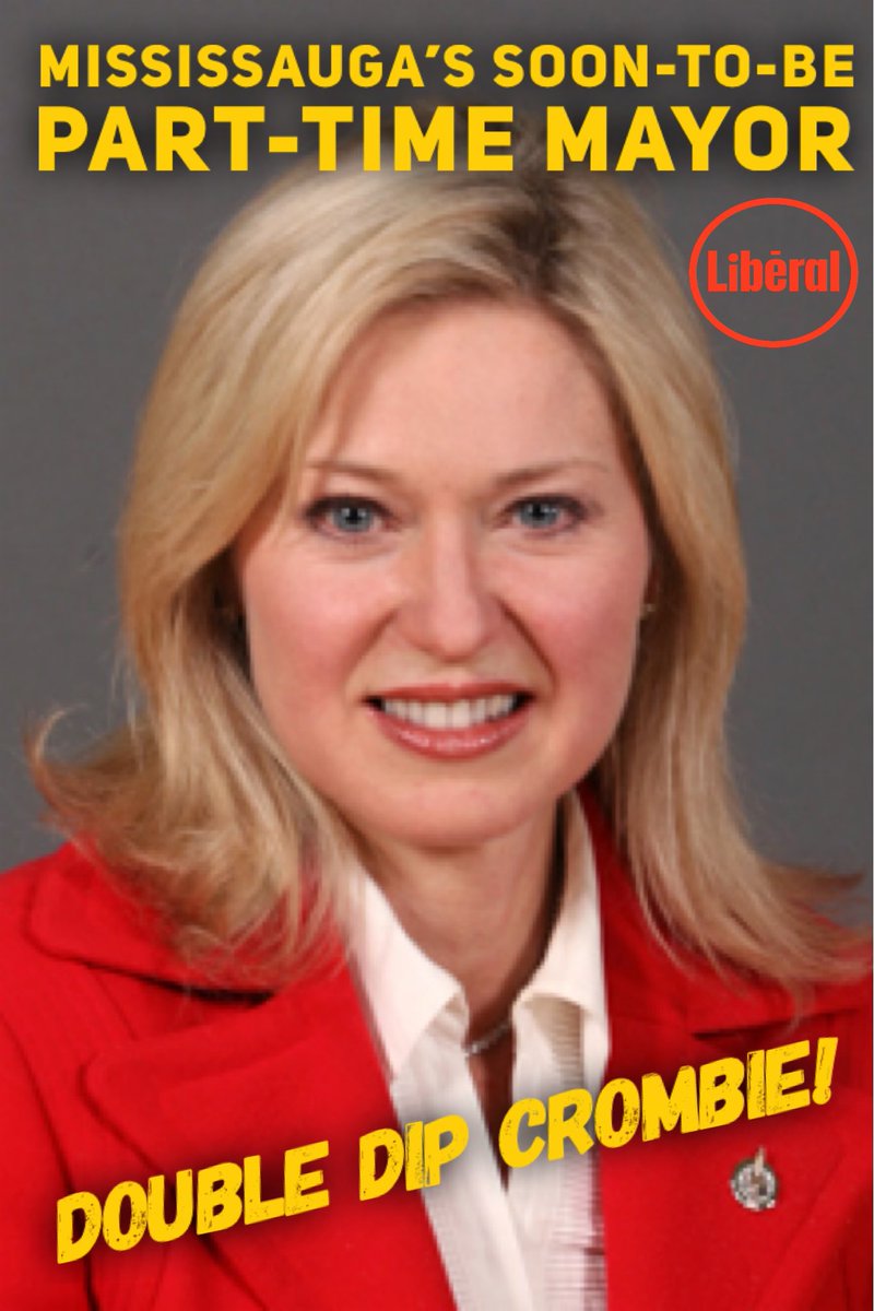 KaranKang017's tweet photo. @jec79 DAY 22 of the #LiberalWay, Bonnie Crombie looking to Double Dip
She wants to run for the Ontario Liberal Leadership and fundraise while getting paid to be the Mayor of Mississauga
#Mississauga is getting a part-time mayor who is getting paid full-time #onpoli #DoubleDipCrombie https://t.co/Vmrk9uf1hn