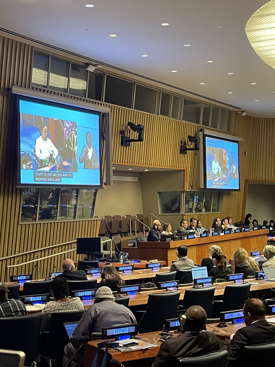 WomenEnabled's tweet photo. We ❤️ an accessible meeting on sexual &amp; reproductive rights at the UN! We’d love even more to see all #SRHR spaces be fully accessible &amp; inclusive, and we know that dream is totally possible. #CoSP16 #FeministAccessibilityProtocol #CommitToAccess https://t.co/Xh8hF25OPb https://t.co/vx9F3Lpv93