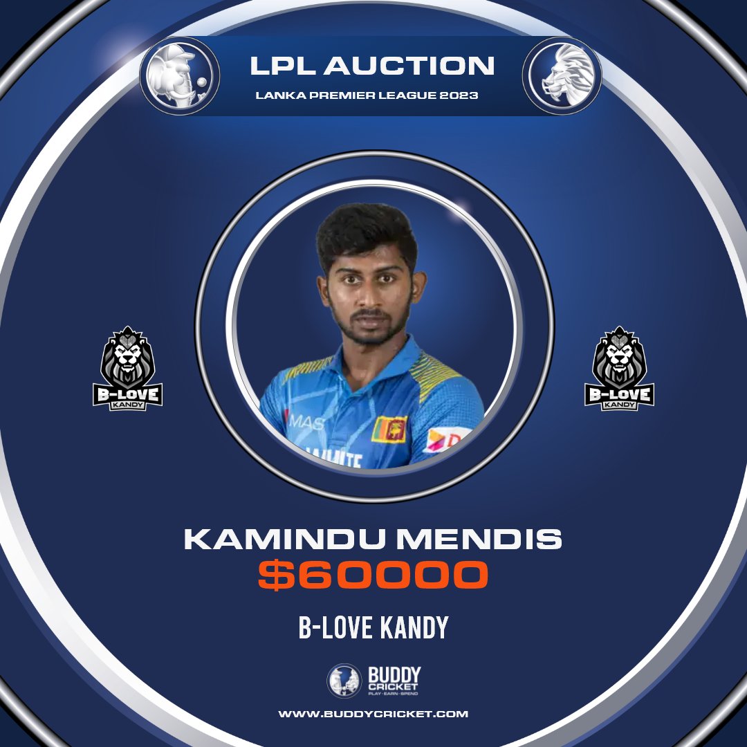 Sri Lankan player Kamindu Mendis Joins B-Love Kandy in LPL Auction! 💥
#LPL #LankaPremierLeague #lpl2023 #LPLT20 #SriLankaCricket #SLCricket #cricket #playerauction #worldcricket #cricketfans #PremierLeague #SriLanka #LPLAuction #KaminduMendis #blovekandy