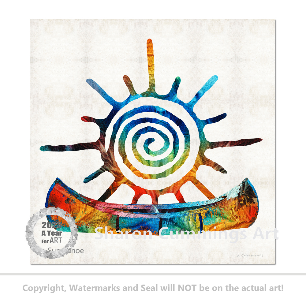 Terracegallery's tweet photo. Colorful Sun Canoe HERE: https://t.co/3RE6Ut4L76 #sun #canoe #lake #farmhouse #colorful #art #sports #outdoorfun #outdoors #outdoorplay #AYearForArt #BuyIntoArt #summer #fun #cute #sunsymbol #NativeAmericans https://t.co/1i0yLFecqJ