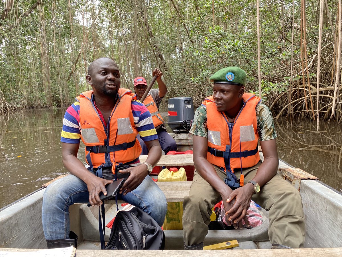 pascalboeckx's tweet image. Reconnaissance field work at Parc Marin des Magroves, #DRC with #ICCN. Trying (!) to understand carbon dynamics of this wonderful ecosystem is one of the objectives of Elie Ngembo’s joint PhD: #UGENT , #ERAIFT , and #ULg .