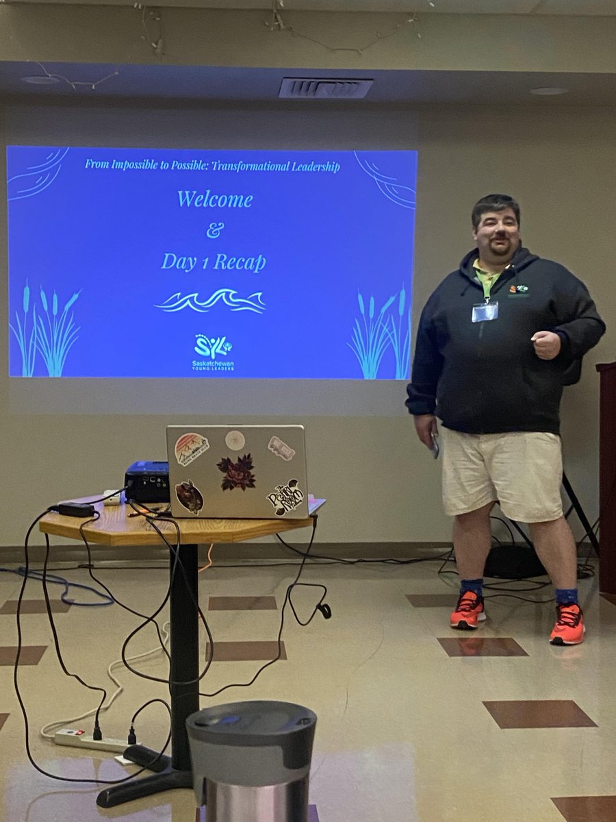 SKYoungLeaders's tweet photo. Started the Day off with a bang. Thanks Kirk Hopko for bringing the energy!!
#SYL2023 #CUYoungLeaders #SKYoungLeaders #Leadership #TransformationalLeadership #FromImpossibletoPossible https://t.co/1sHZvHkEaT