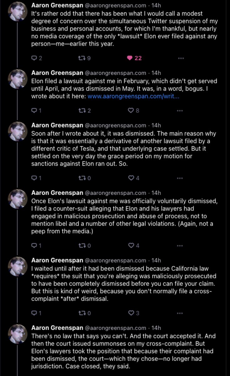 CristinaIBalan's tweet image. For the ones of you who wants to know Why Musk and co decided to suspend @AaronGreenspan and @PlainSite here is what Aaron has to say! 

If you want more info you can actually go to Plainsite website and read all the motions on your own and make your own opinion