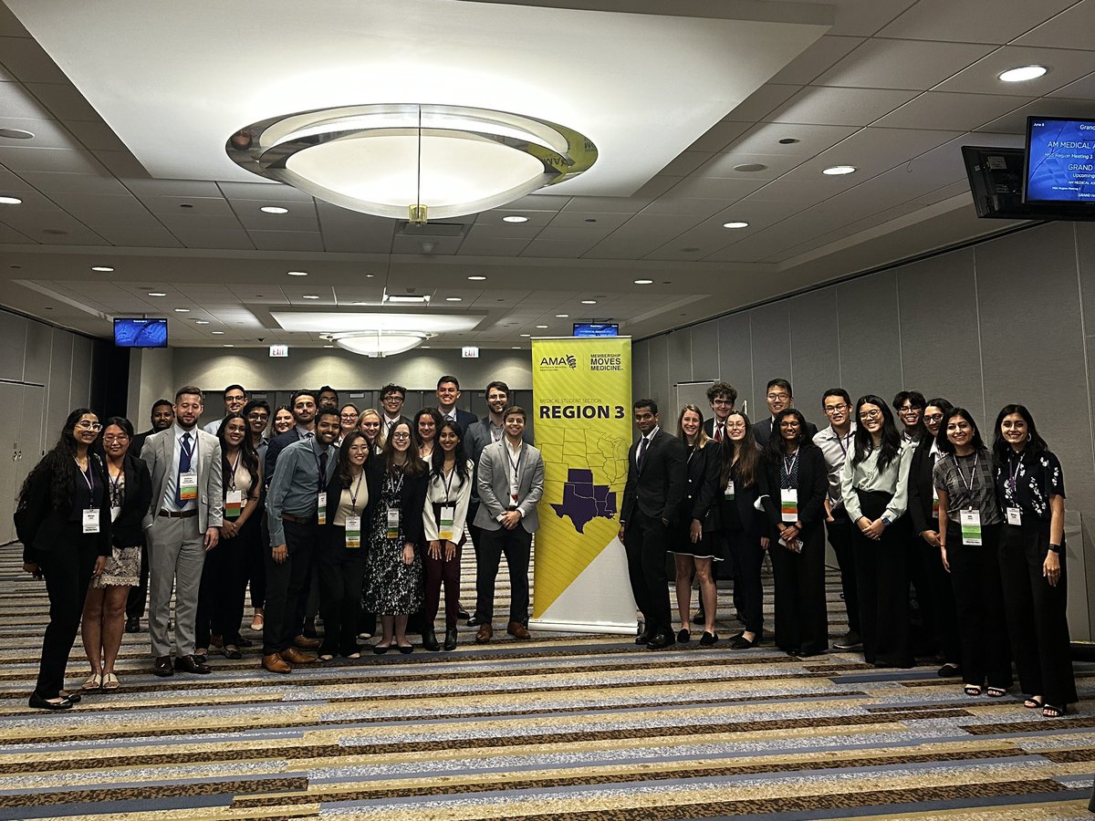 Our AMA-MSS is divided into 7 regions depending on which state you’re located in. RT this if you are from Region 3! (AR, LA, MS, KS, OK, TX)