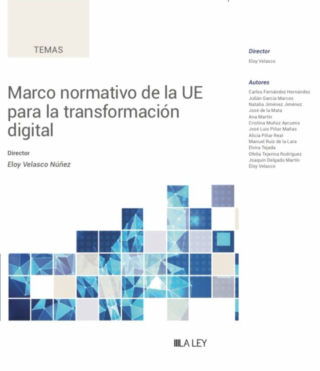 #SAVETHEDATE 20/06-18:00-C/Pinar,17-Madrid📢#ObservatorioLegalTech <a href="/garrigues_es/">Garrigues</a> - <a href="/ICADE_Derecho/">ComillasICADEDerecho</a> y <a href="/espana_digital/">España Digital</a> acogen la presentación del #libro del magistrado de la A.Nacional Eloy Velasco: tinyurl.com/262behtr Sin streaming, con aforo limitado.Escribe MD si te interesa!