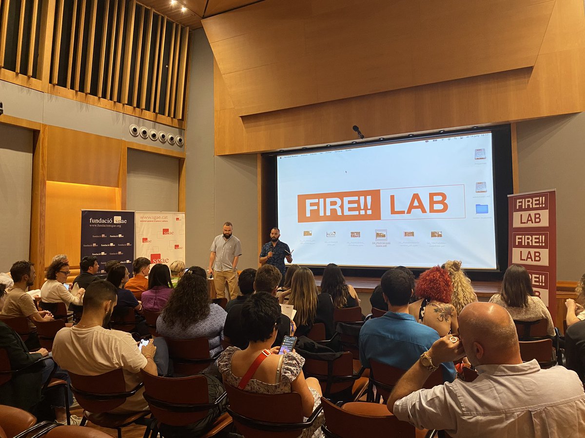 mostraFire's tweet image. 🌋Empieza la jornada de clausura de la 3a Edición del #FireLab en @sgae_cat 

🥰 Gracias @catalanfilms @icec_cat @CineICAA @IF_Barcelona @CasalLambda @Casadelcine @BarcelonaLGTBI y muchos más