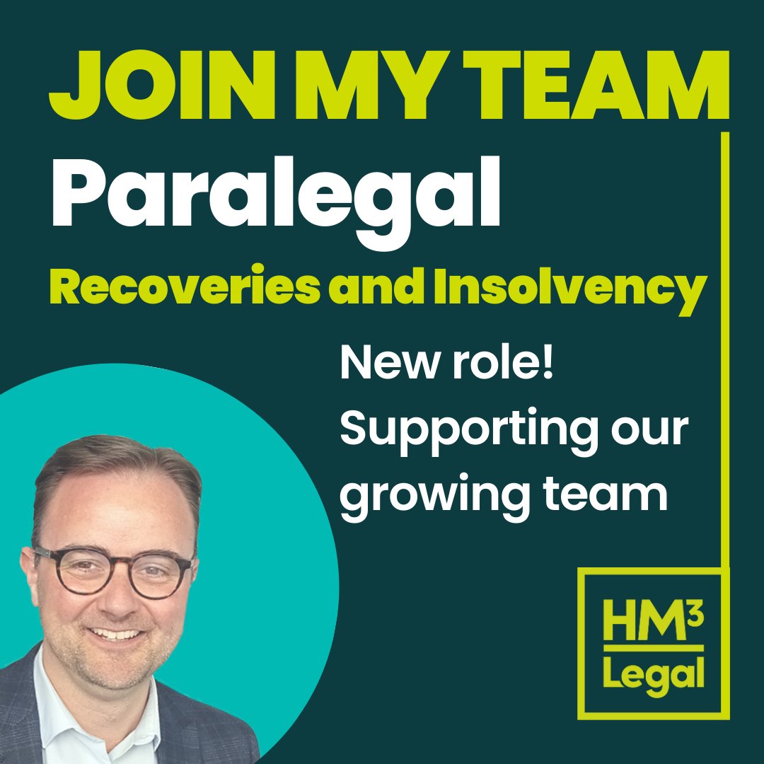 Join us! New Paralegal role in our growing team, responsibilities include

🌟 Ensuring gold-standard service
🌟 Updating clients 
🌟 Supporting with admin

More👉hm3.legal/paralegal-reco…

#paralegal #paralegaljobs #newjob #newjobopportunity #legaljobs #Liverpool #liverpooljobs