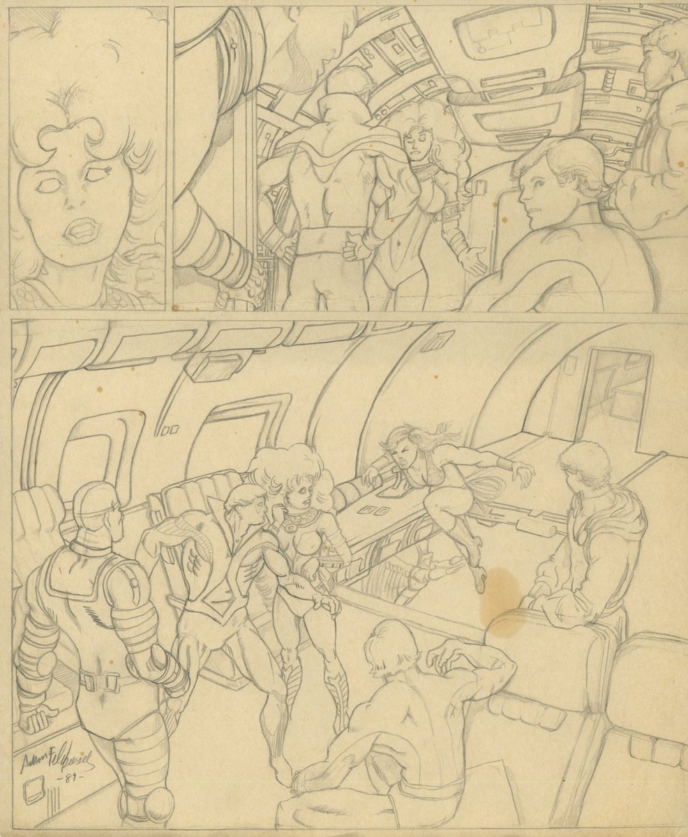 adamfeldpausch's tweet photo. @AaronMeyers I drew this when I was a kid, and I have tried to figure out what comic I was drawing from. Any clue? https://t.co/5dWzXwZGFs