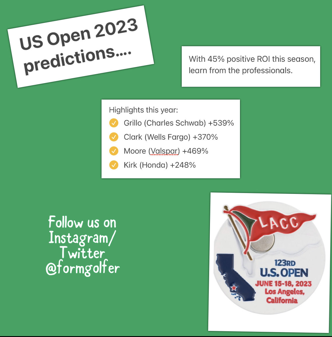 Who is ready for the US Open ?
We’ve completed all the research. All you’ve got to do is visit picks.formgolfer.com  some great sportsbook offers on there also. #golfbets #golfpicks #usopengolf