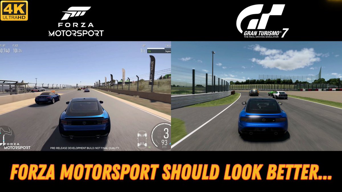 Visual Fidelity on Twitter "I made a quick comparison video of Forza Motorsport vs GT7. While