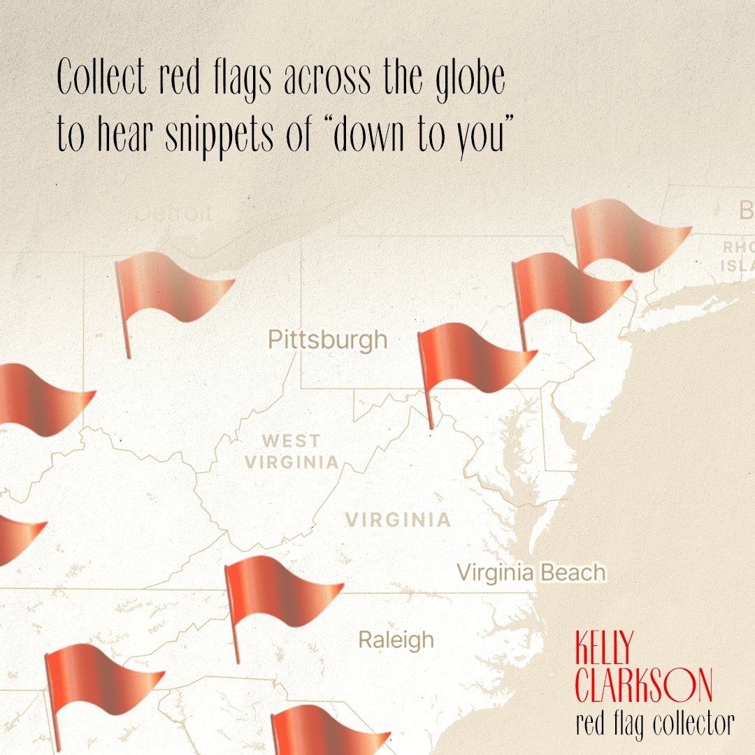 It’s (red) flag day y’all 🚩 you can collect red flags around the globe to put together “down to you” and hear it before it’s out June 23rd redflagcollector.com #redflagcollector #chemistry