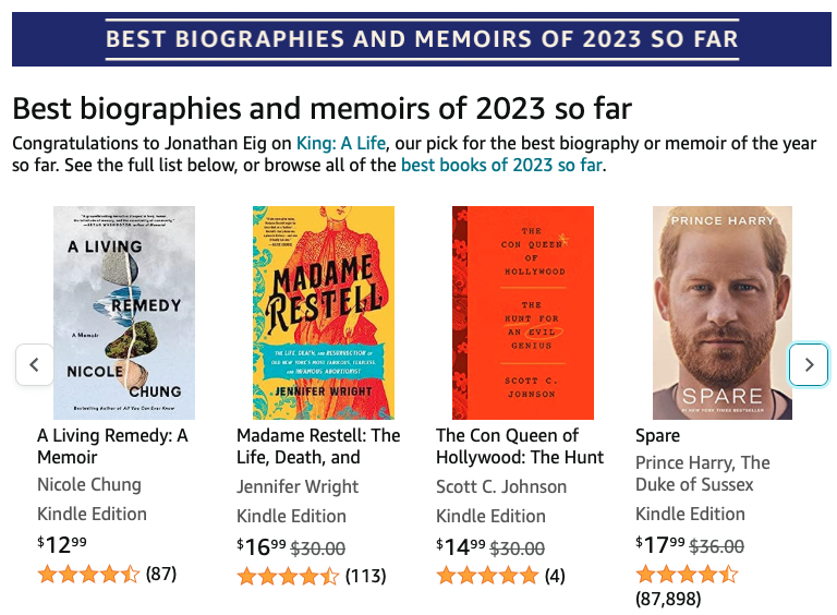 Carrie Napolitano (@carrienap) on Twitter photo Some *very* exciting news to share... <a href="/JenAshleyWright/">Jennifer Wright</a>'s MADAME RESTELL was selected as one of Amazon's "Best Books of the Year So Far" in History AND Biographies/Memoirs, and I just couldn't be prouder.
CONGRATS JEN!!!!!!!! Some *very* exciting news to share... <a href="/JenAshleyWright/">Jennifer Wright</a>'s MADAME RESTELL was selected as one of Amazon's "Best Books of the Year So Far" in History AND Biographies/Memoirs, and I just couldn't be prouder.
CONGRATS JEN!!!!!!!!