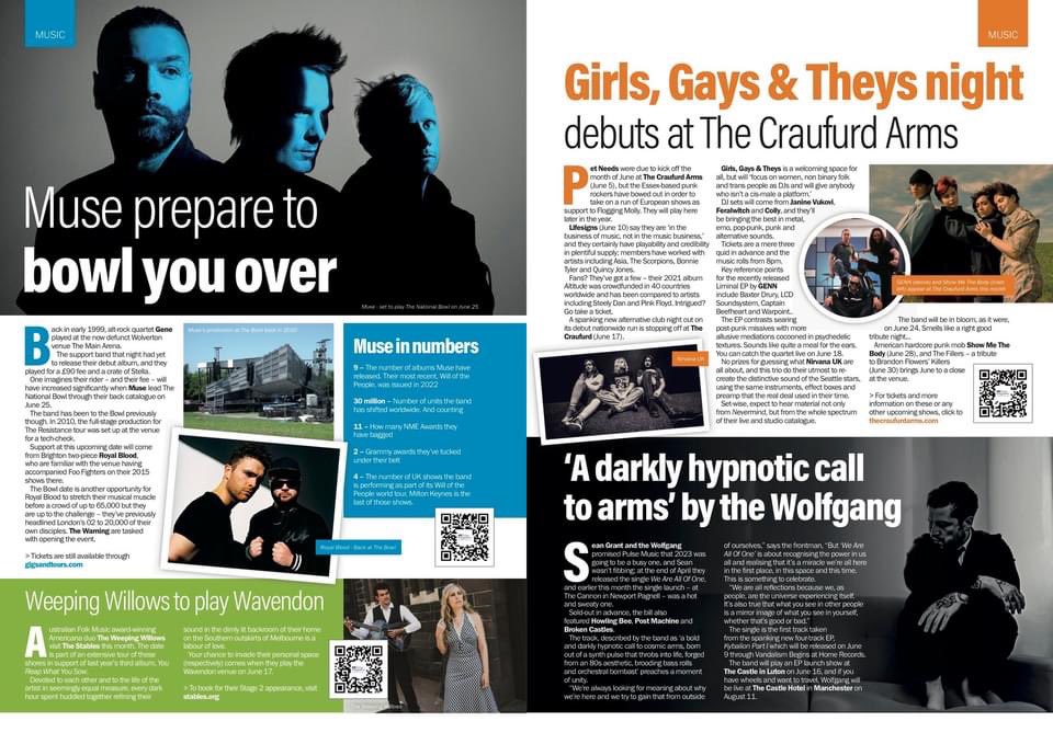 The Weeping Willows (@weepinwillows) on Twitter photo Thanks heaps to @SammyJonesPress for giving us a shout out in this month's @PulseMagazines. We're in #Wavendon this weekend! 😄🎶🎉
Sat 17 June: <a href="/StablesMK/">The Stables MK</a>, Milton Keynes
stables.org/event/the-weep… Thanks heaps to @SammyJonesPress for giving us a shout out in this month's @PulseMagazines. We're in #Wavendon this weekend! 😄🎶🎉
Sat 17 June: <a href="/StablesMK/">The Stables MK</a>, Milton Keynes
stables.org/event/the-weep…