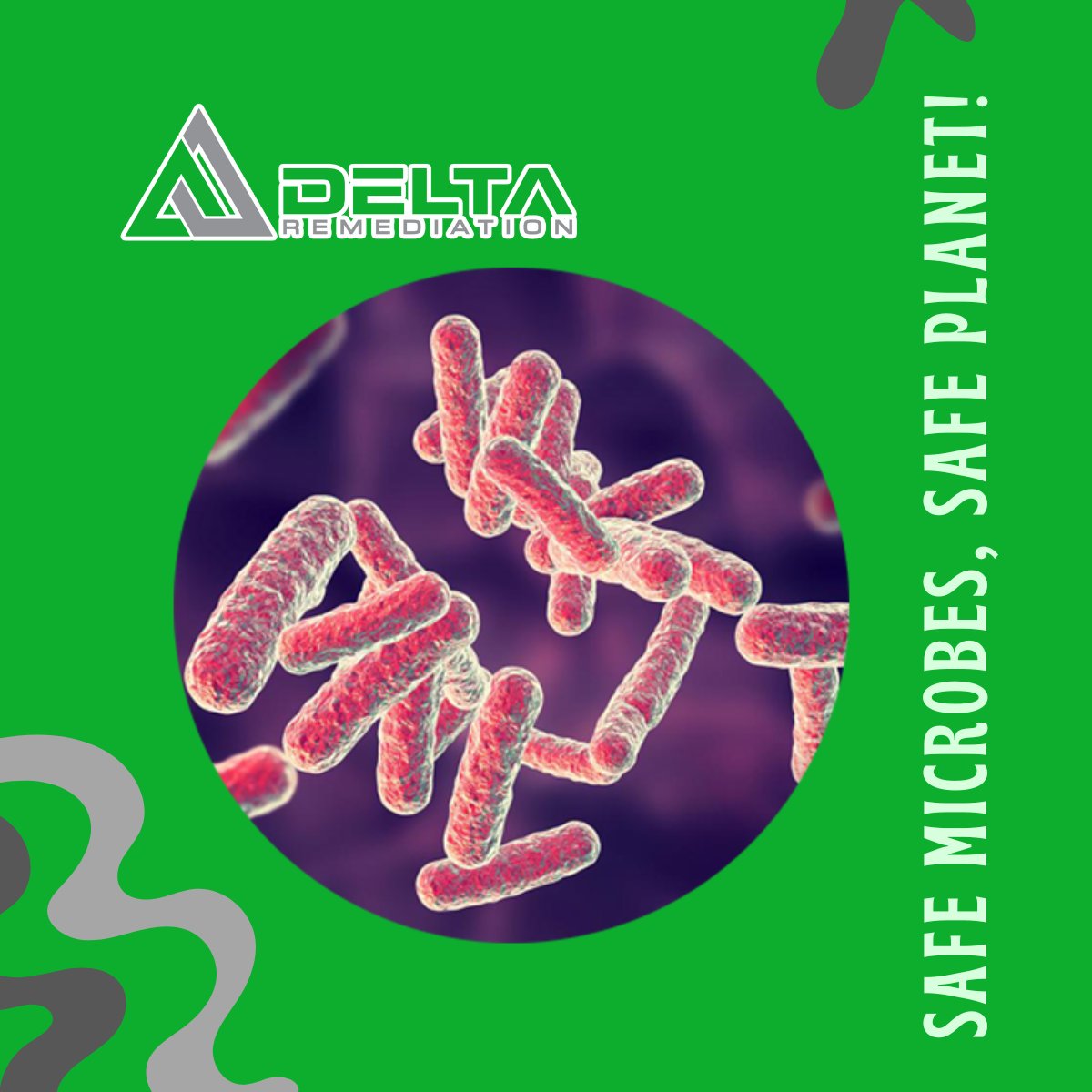 Restoring the environment, Delta's Remediation Services use safe, rigorously tested, 100% natural microbes. Join us in making the Earth cleaner and safer! 🌎💪🌿
#DeltaRemediation #SafeMicrobes #EcoFriendly #HealTheEarth #DeltaDifference