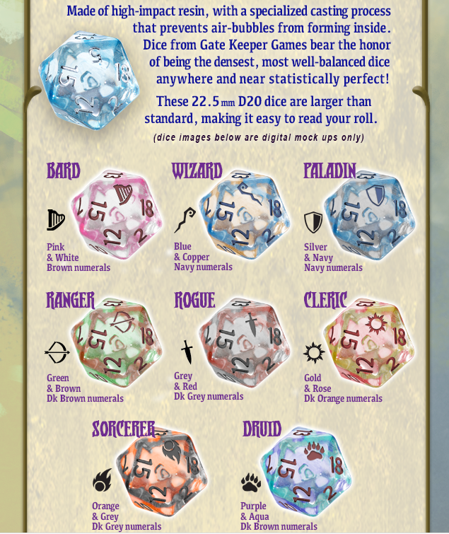 GateKeeperGamin's tweet photo. Mystery Releases! PLUS a new Character Class Dice!
Elegance Dice: https://t.co/bWUkkDYWxY @Levelupdice
Character Class Dice: https://t.co/eBQCYMj2Hq @SmirkandDagger
#dice #kickstarter #awesomestuff #UnitythroughGaming https://t.co/T84il5yeyP
