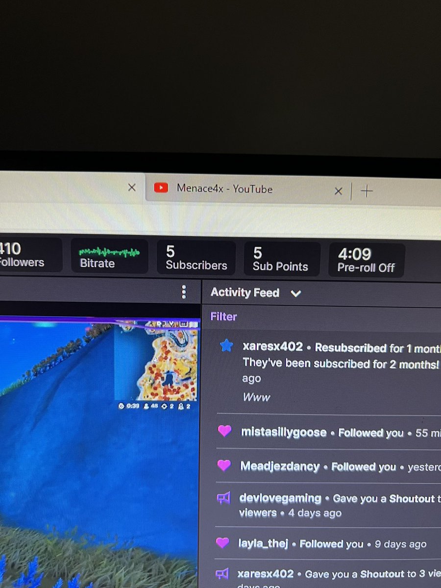 menace_4x's tweet image. We hit 5 subs on Twitch!!! Lets gooo!!!❤️💪🏾 #twitch #smallstreamer #smallwinscount
