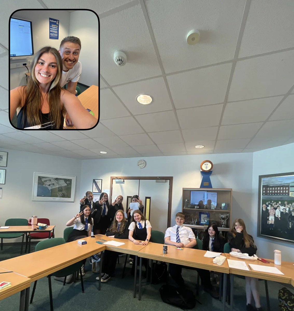 MissGillanPE's tweet photo. Our wellbeing ambassadors completed their first training session today. Thank you NHS CAHMS, we’re looking forward to next week 🧠 @Beath_HS https://t.co/suWncghguX