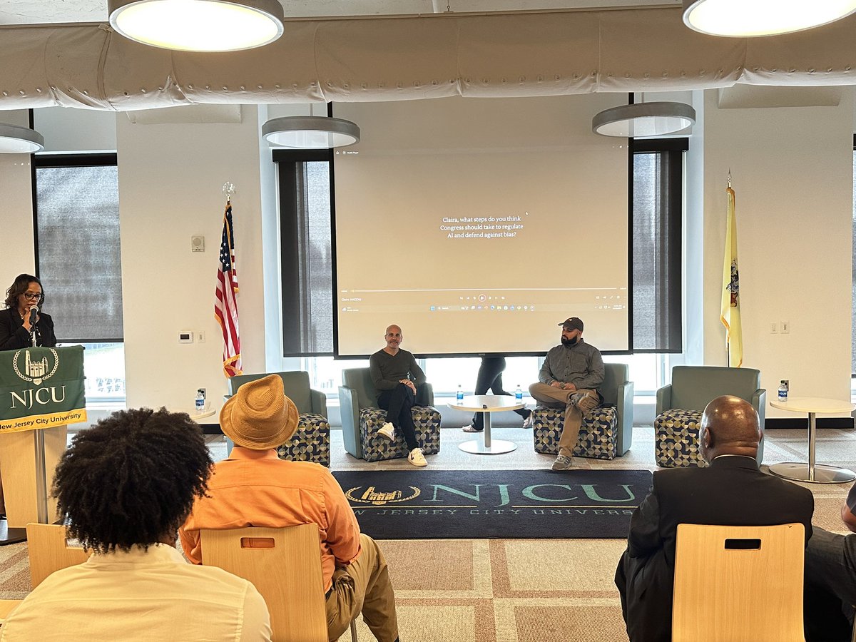 movetheneedleio's tweet photo. In attendance to witness 2 legends in innovation @JamesBarrood and @abran at @NJCUniversity with @sbdchudson discussing #ai https://t.co/DYVqVALTpe