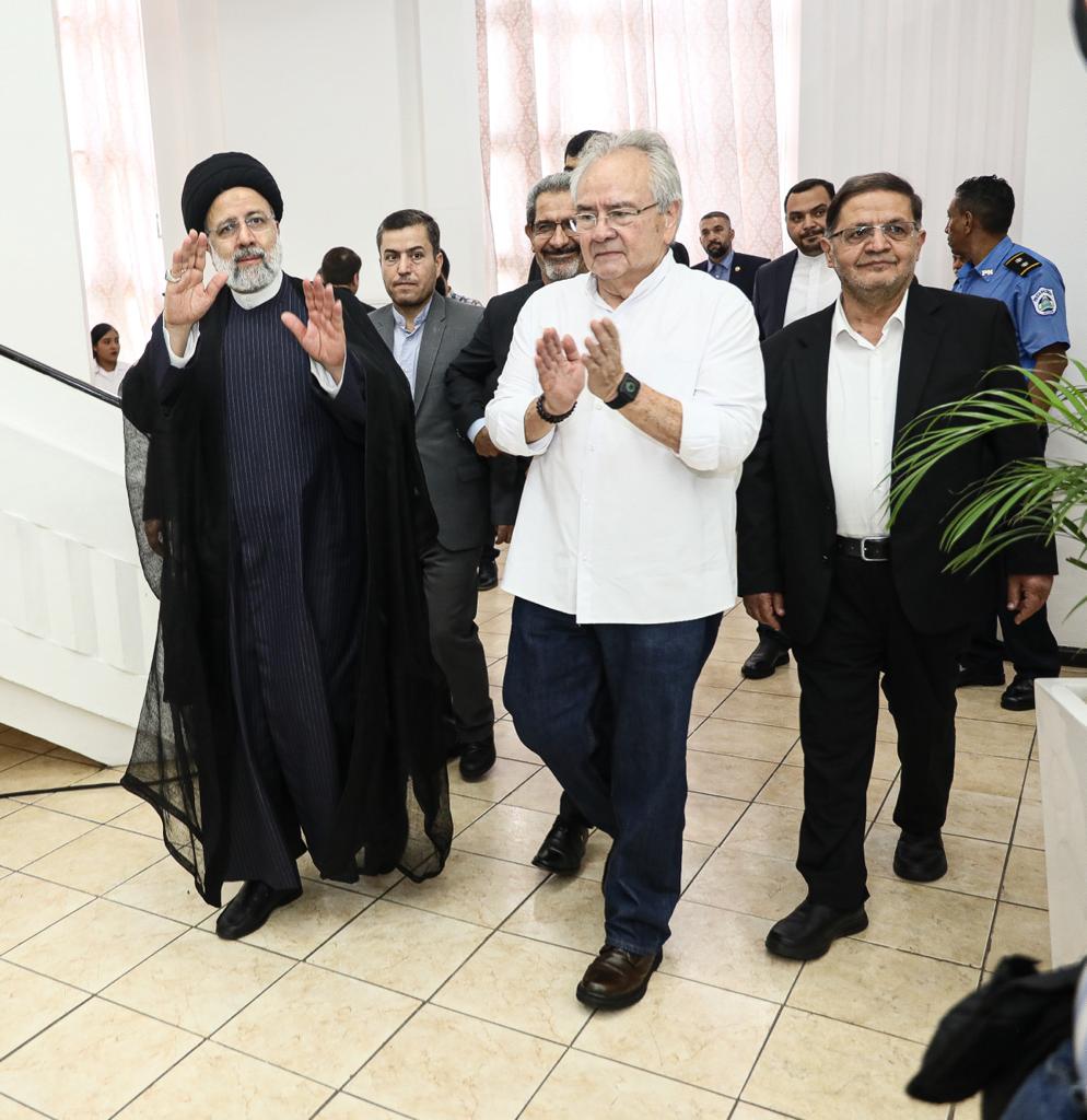 AsambleaNi's tweet photo. La mañana de este miércoles 14 de junio la Asamblea Nacional recibe la visita del presidente de la República Islámica de Irán compañero Ebrahim Raisi. https://t.co/Gde0WURWIO