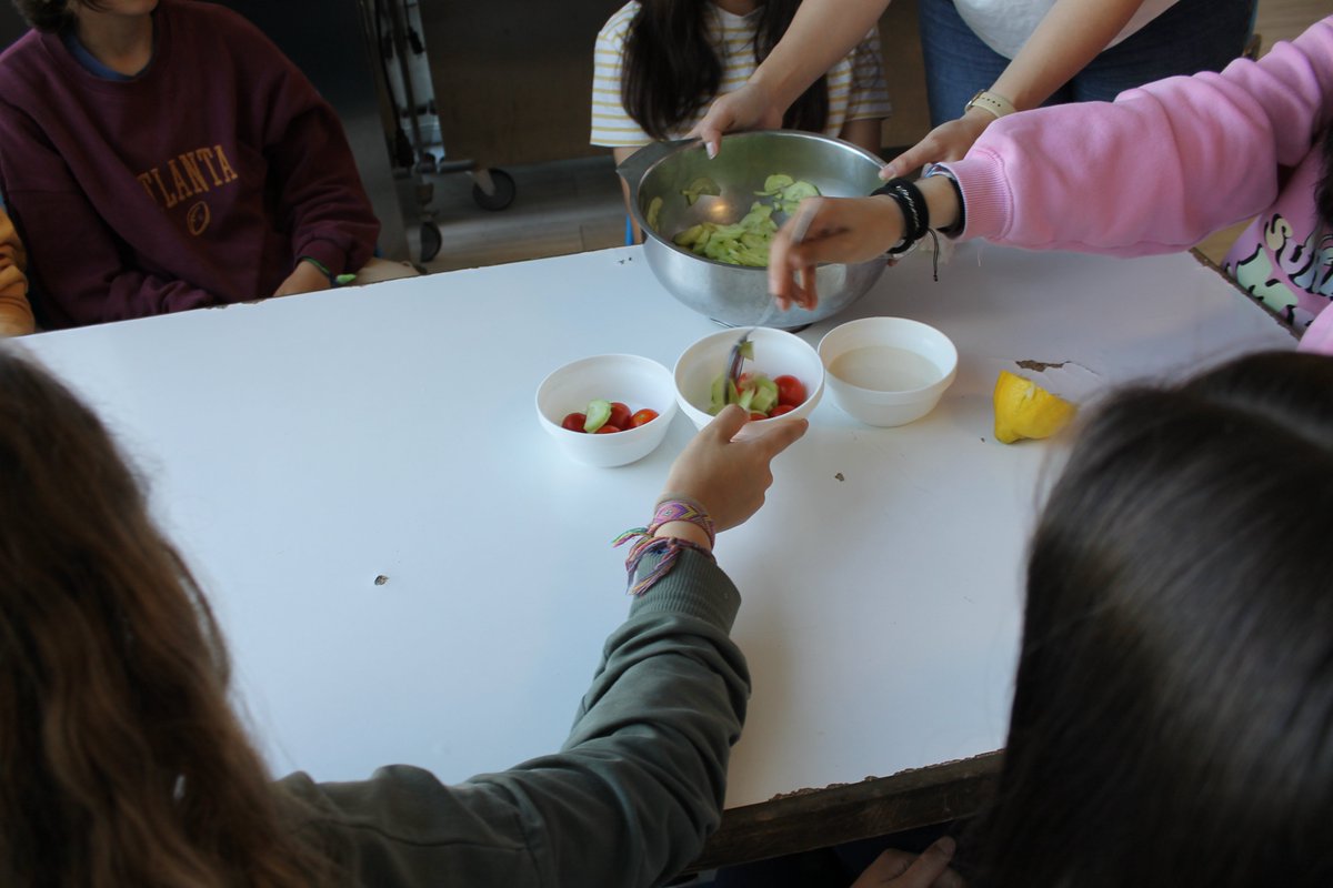 ColeEstudiantes's tweet photo. Con motivo de la #SemanaDAS, en la asignatura de #FísicayQuímica los alumnos de Secundaria conocen la reacción química que permite hacer el requesón que incorpora el aporte proteico a una deliciosa ensalada.

#EmociónPorAprender https://t.co/9sgX4JYDZR