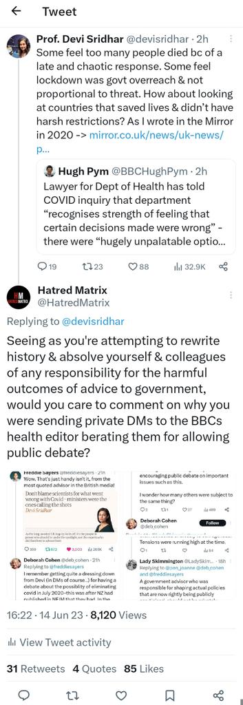 HatredMatrix's tweet photo. The original, now delete tweet &amp; my response. https://t.co/JfRE6bnGT6