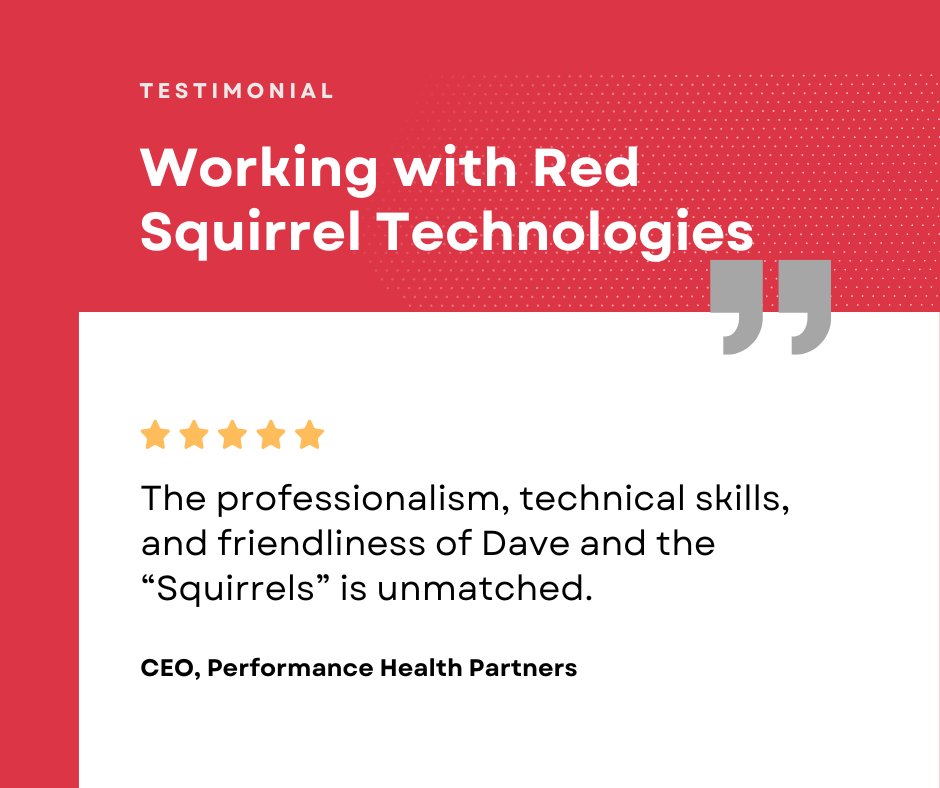 At Red Squirrel, our team combines technical excellence with a big ol' dose of friendliness included. No extra charge.

#softwaredevelopment #blockchain #web3
