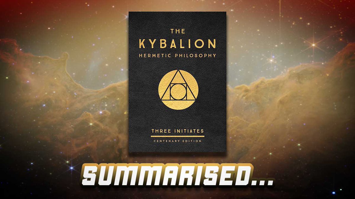 promethezone's tweet photo. I’ve summarised The Kybalion so that you don’t have to read it.
 
Video: https://t.co/8k31zKqb4P
 
Here are my 3 FAVOURITE Hermetic principles out of the 7, that I apply to my life, and here’s what you can learn from them.

(Thread 🧵) https://t.co/NnxWXATmdN