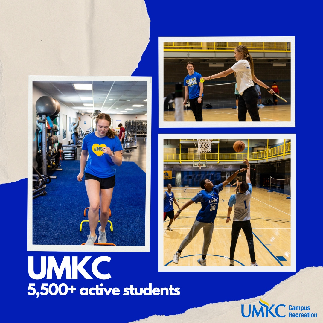 UMKCRec's tweet image. Can’t wait to see everyone back, new and returning, at UMKC Recreation Center this fall. 😁💙