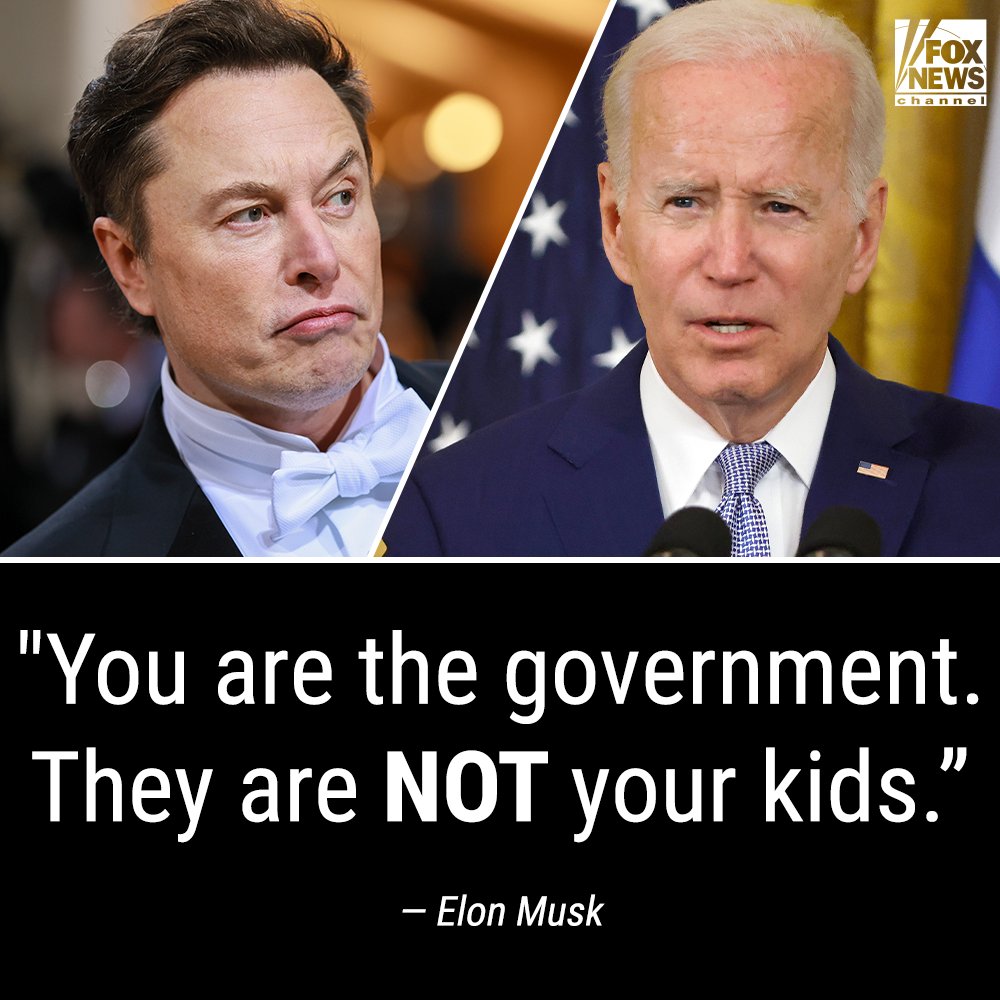 CROSSING THE LINE: @elonmusk rebukes Biden for claiming that LGBTQI+ kids are 'all our kids.'