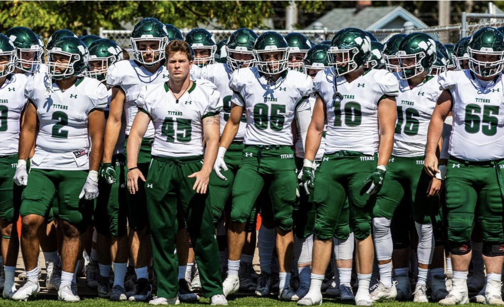 Mac_Brennan50's tweet photo. After a conversation with @CoachYoungIWU I’m happy to say I have received my first offer from @IWUTitanFball https://t.co/ucrPUlVhJE
