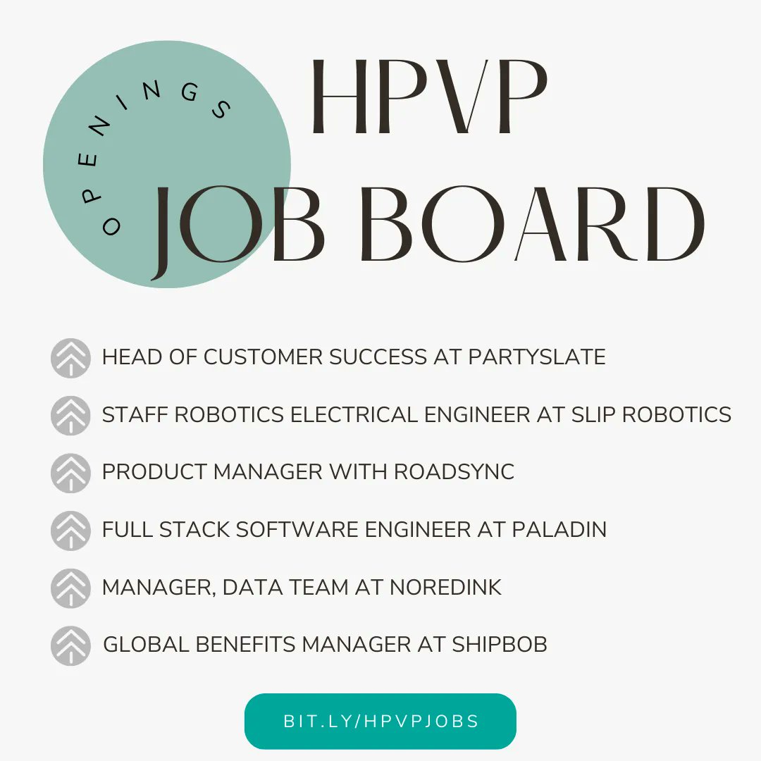 hydeparkvp's tweet photo. 📣 June Featured Portfolio Jobs 📣

Make your next big move &amp; visit our job board at https://t.co/L9dRUfByvL

@PartySlate | @SlipRobotics | @GoRoadSync | @JoinPaladin | @noredink | @ShipBob

#HPVPJobBoard #GetroJobs #CareerBoard #NowHiring #NextBigMove #NewOpportunities https://t.co/wO6x8fcg7v