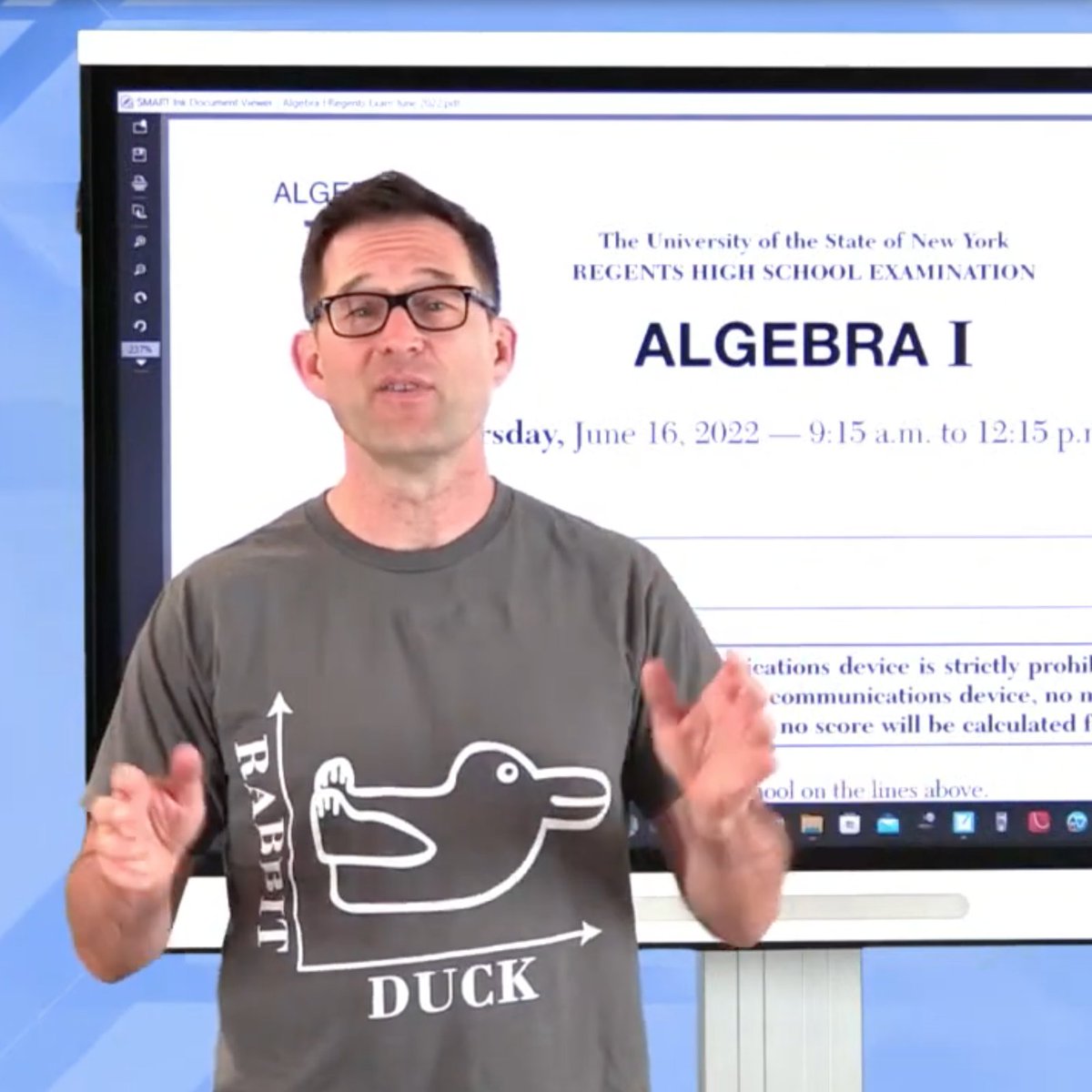 eMATHinstruct's tweet photo. Did you miss Kirk's live Algebra I Regents Review last night? No worries! You can watch the recording on YouTube anytime before the actual test tomorrow (on Thursday, June 15, 2023). Good luck!
https://t.co/5ETzcwrO8q https://t.co/mN3TAKZsjX