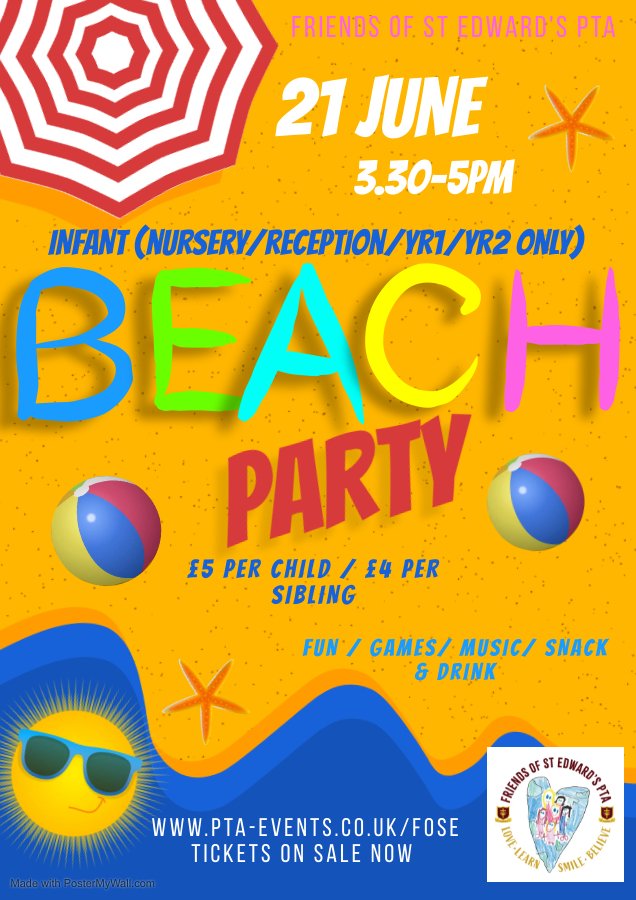 Next Wed dont miss out just £5 Inc drink and snack and lots of fun 🌞 <a href="/stedwardsrc/">St Edward's RC</a> <a href="/FriendsOfStEd/">FOSE</a>