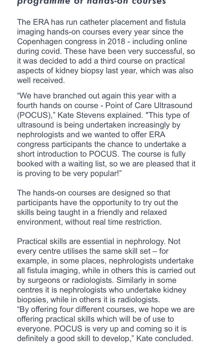 KateIsabelle24's tweet photo. Hands on courses tomorrow‼️ 

New for #ERA23

➡️POCUS coordinated by the fab @HDiniz_ of @ynptweets 

Back after huge success at #ERA22 

➡️Kidney biopsy course run by @mcq_emily chair of @scotrenalbiopsy 

➡️Plus catheter placement &amp; fistula imaging

🙌🥳 Hope to see you there https://t.co/dzvKK8QSCq