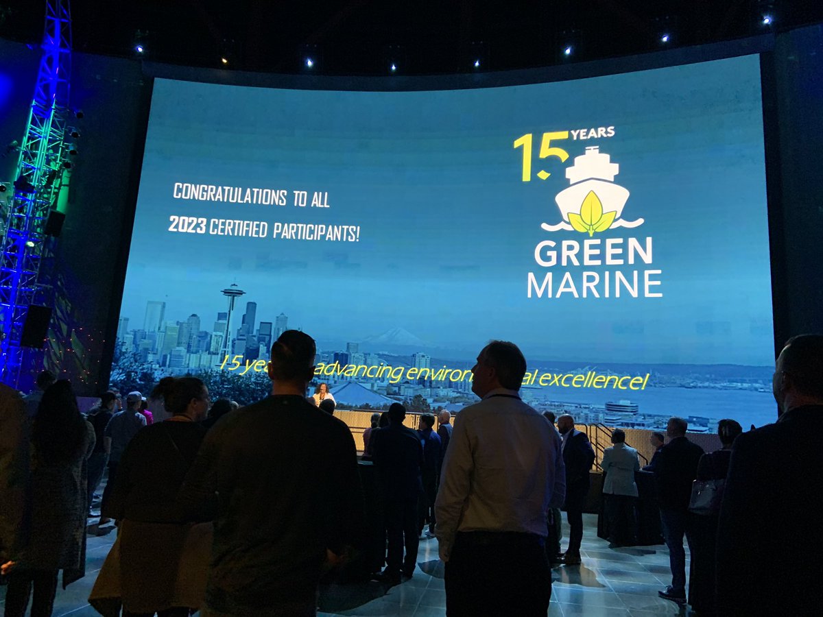 Final day of the #GreenTech2023 conference today after a great reception last night. Kicking it off already with a panel sharing international perspectives on shipping and port experiences. @GMarine_AVerte