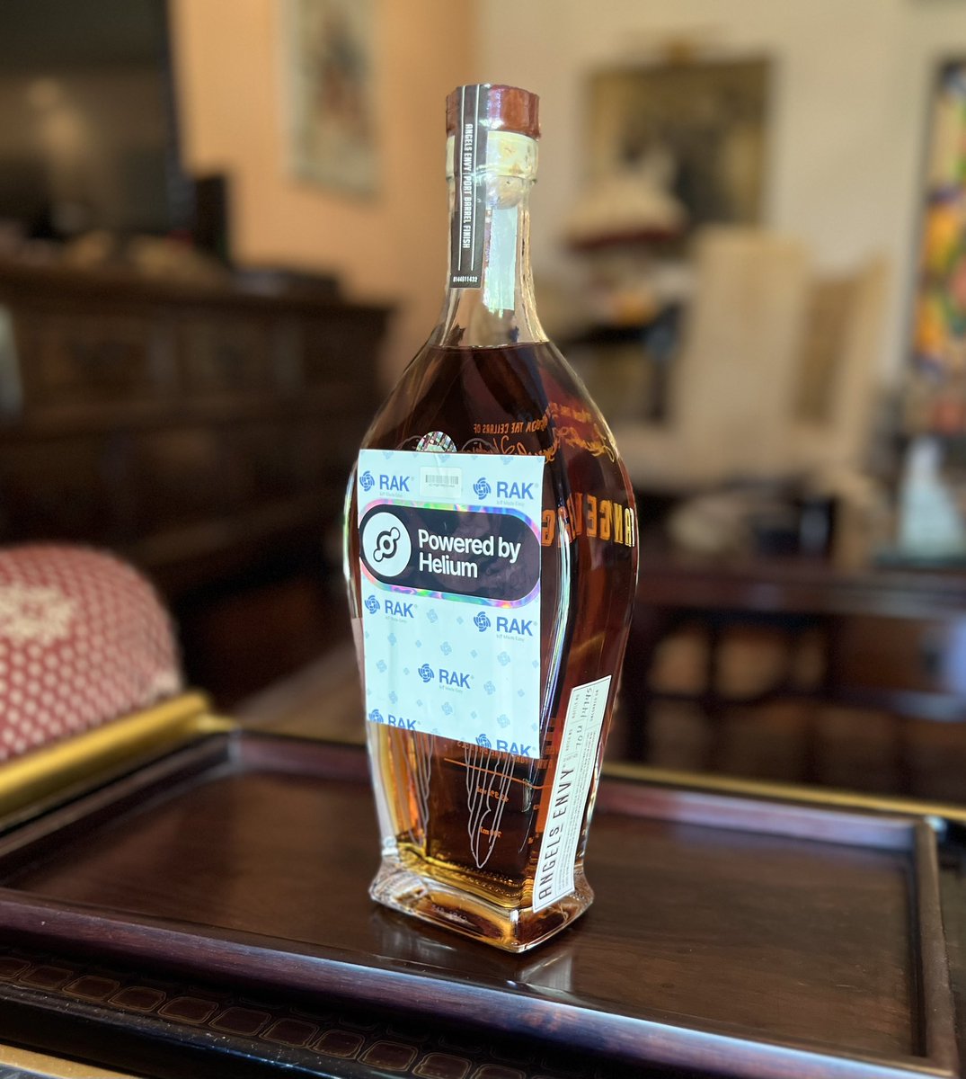 jmarcelino's tweet photo. Fine-a-lly everything comes together! Tracking and monitoring fine bourbon using @RAKwireless extra-thin LoRaWAN sticker tracker on @helium the finest global network for IoT https://t.co/tQ8Zc1nHAS