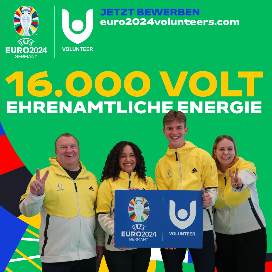 saarfv's tweet photo. Anpfiff für die freiwilligen Helfer: Genau ein Jahr vor dem Anpfiff der #UEFAEURO2024 in Deutschland (14. Juni bis 14. Juli 2024) öffnet die Volunteer-Bewerbungsplattform für das Turnier. 
Bewerbungen sind ab sofort unter https://t.co/H0K9drPud4 möglich.
@EURO2024 #Saarland https://t.co/JQJtYORiQi