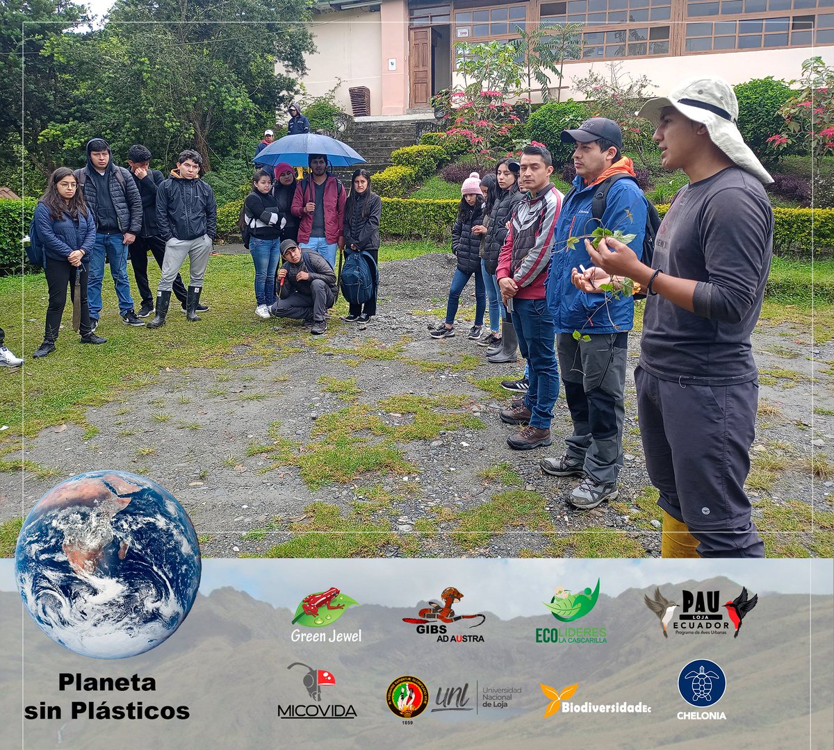 GrupoGreenJewel's tweet photo. MES DEL AMBIENTE
En el Parque Universitario, estudiantes de Ingeniería Ambiental de la #UNL en alianza con #GreenJewel #EcolíderesLaCascarilla #PAULoja #FEUTPL #MICOVIDA #GIBS #Chelonia participaron de la minga de erradicación de la planta introducida la "susanita". https://t.co/XUdoKP7gWk