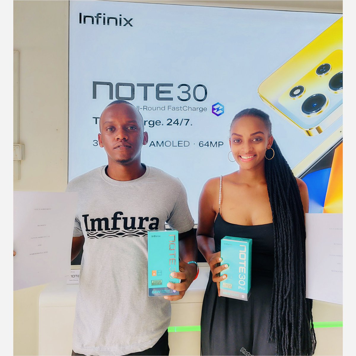 harerimana_tito's tweet image. I wish to express my sincere gladness for my agreement with @infinixrwanda . It is a great honor to work with you. 

Thank you for choosing me as a partner , and I am sure we are going to make people know how good is #InfinixNOTE30Series

 #AllRoundFastCharge